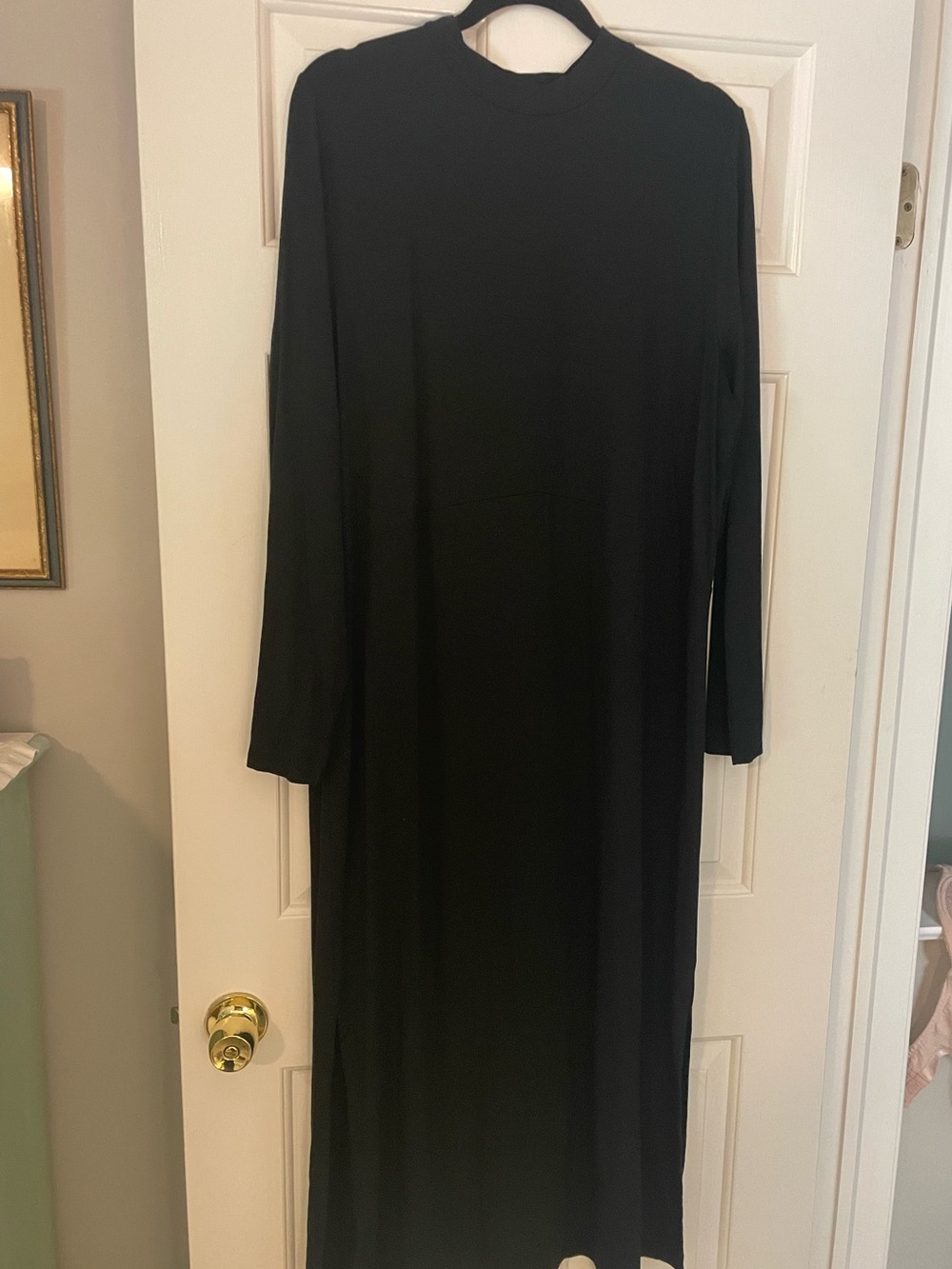 J. Jill Black Long Sleeve Maxi Dress